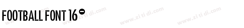 Football Font 16字体转换 Football Font 16字体转换